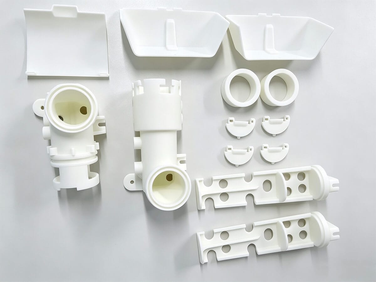 Industrial 3D printer producing prototype parts