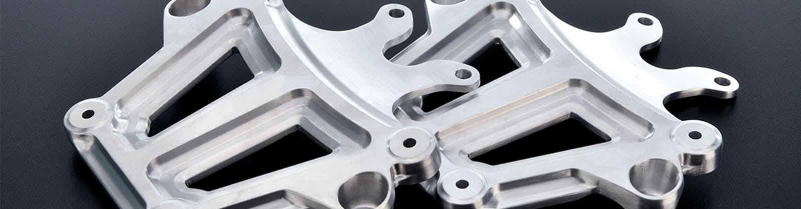 CNC machining center producing precision metal components