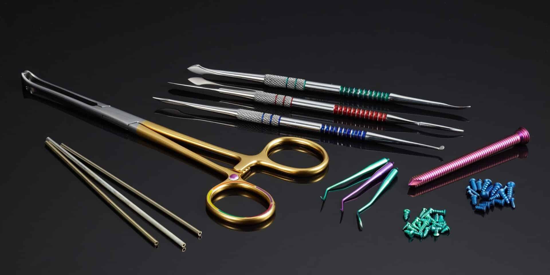 Precision medical device component under vision inspection