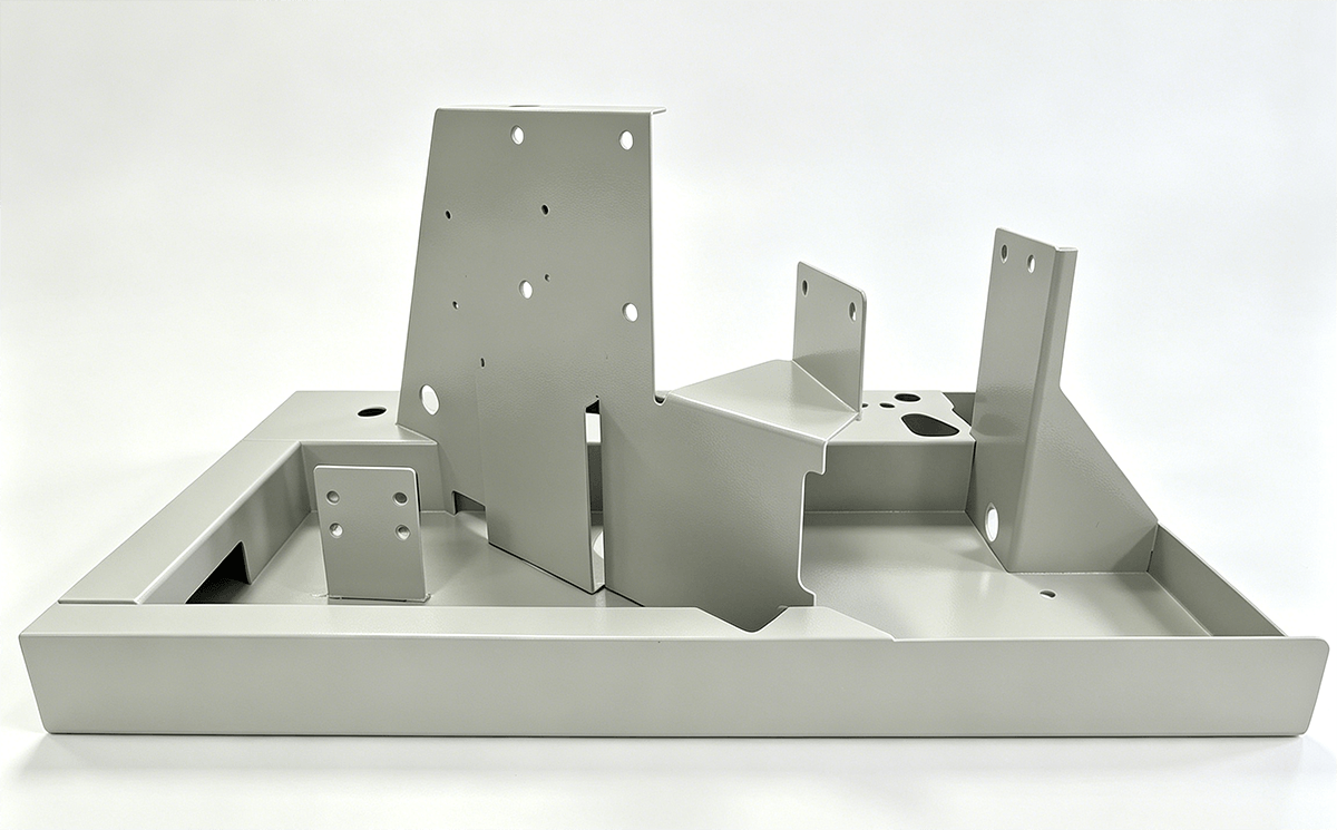 Welded sheet metal bracket assembly